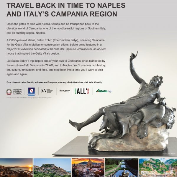 FROM LOS ANGELES TO HERACULENEUM AND BACK, A JOURNEY THROUGH TIME MADE POSSIBLE THANKS TO  THE CONSULATE GENERAL OF ITALY, ALITALIA  AND MARCO TESTA LOS ANGELES.