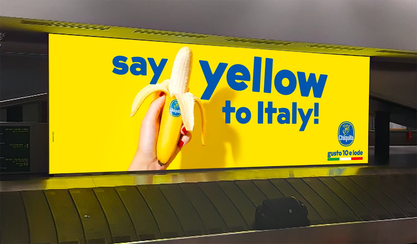 Italian summer turns yellow, with Chiquita and Armando Testa.