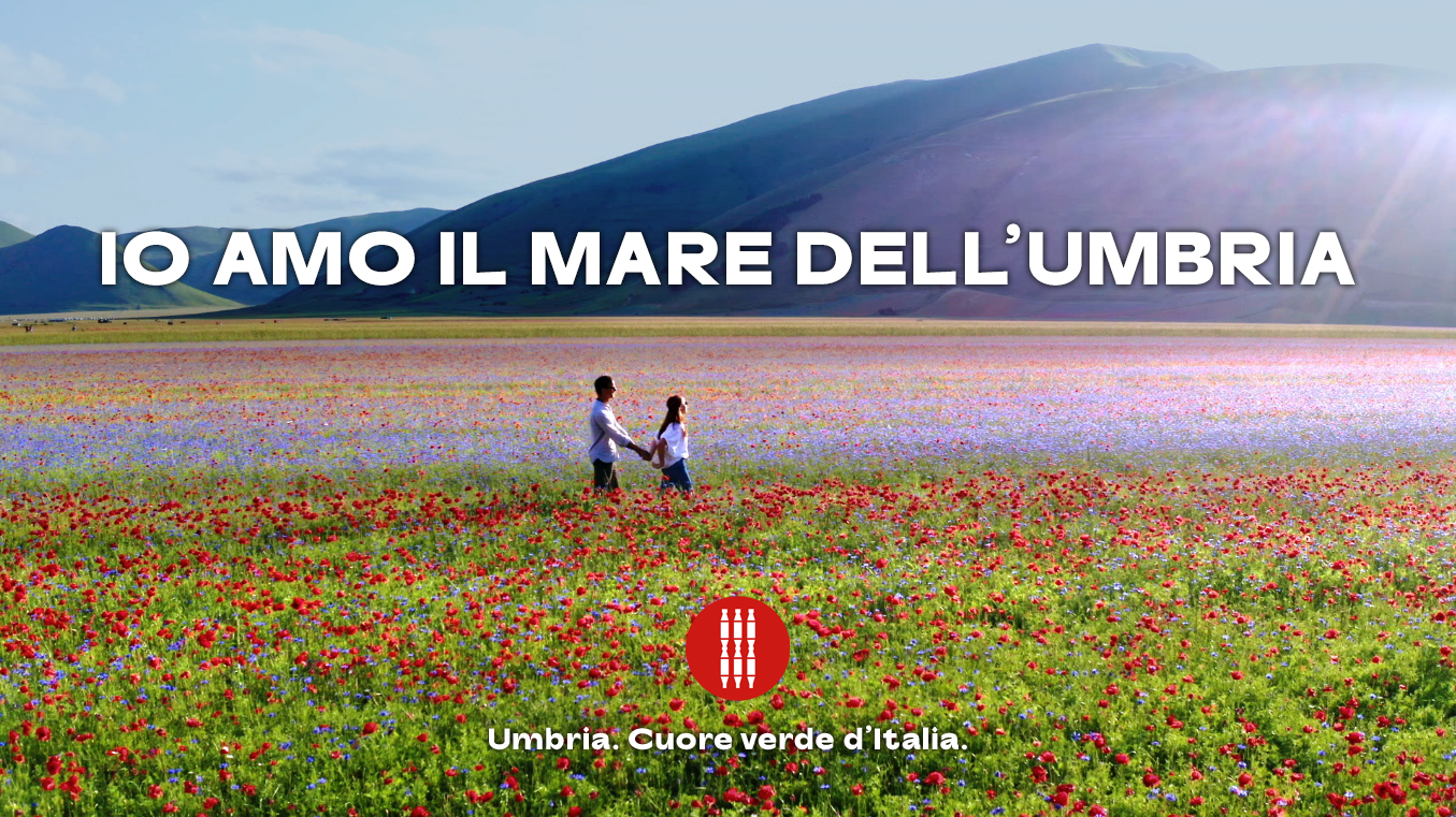 “IO AMO IL MARE DELL’UMBRIA”:  (I love the sea in Umbria) ARMANDO TESTA HAS CREATED THE NEW PROMOTIONAL COMPAIGN FOR UMBRIA.
