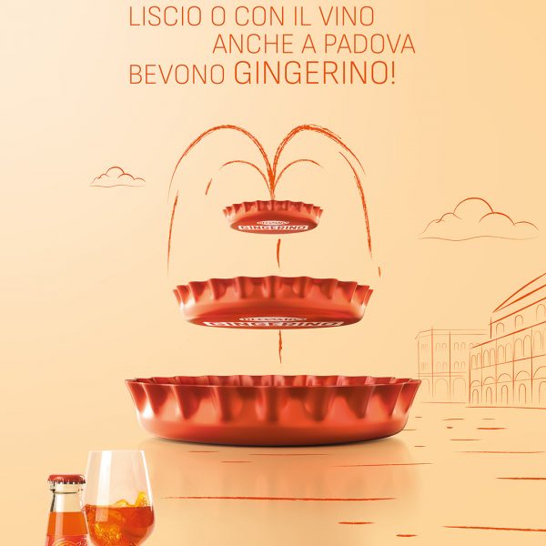 “Straight or with wine in Triveneto they drink Gingerino” Sanpellegrino and Armando Testa together for the new Gingerino campaign. 