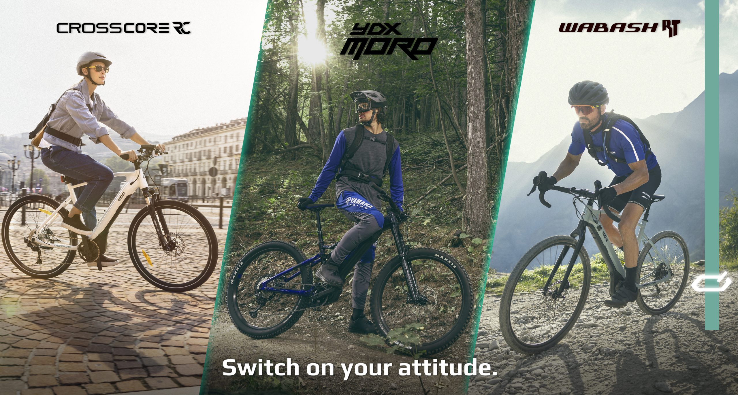 Yamaha Motor Europe and Armando Testa present eBikes: Switch on your attitude.