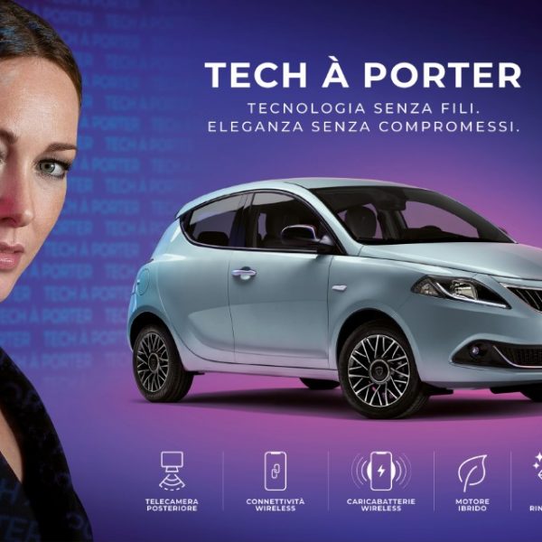 “New Ypsilon Range. “Tech à porter. Wireless technology. Uncompromising elegance.” on air with Cristiana Capotondi. Created by Armando Testa.